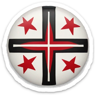 bandera cruz de borgoña sticker