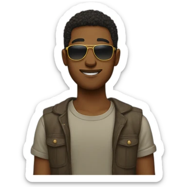 Cool boy attidue sticker