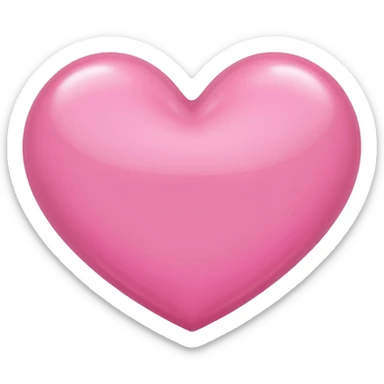 Corazón rosado para todo a la mitad  sticker
