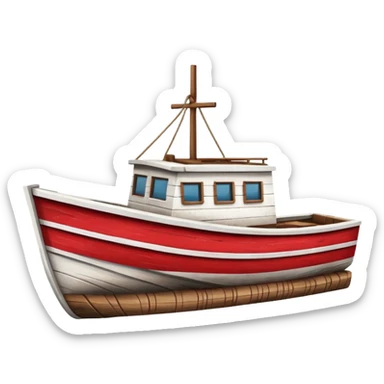 boat with an X over it sticker