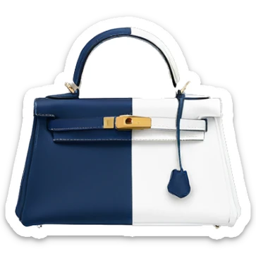 Navy blue hermes mini Kelly bag hermes sticker