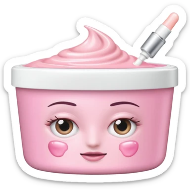 Light pink small Clinique tub with eye cream sticker