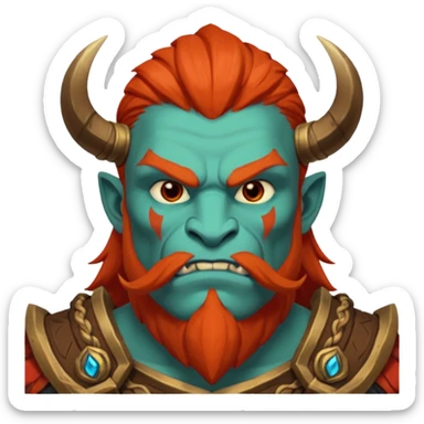 huskar from dota 2 and text above "fak naxuy" sticker