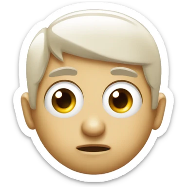 minus eyes and plus mouth sticker