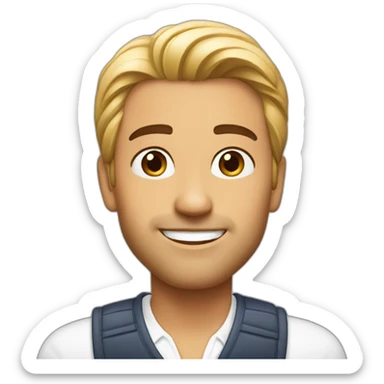 friendly gaze from pretty woman sticker