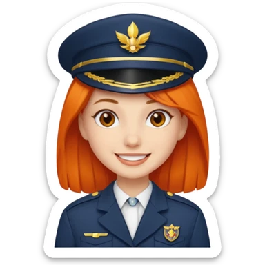 Make an emoji with a character from the game Arknights: Endfield, the name of this character is Ember sticker