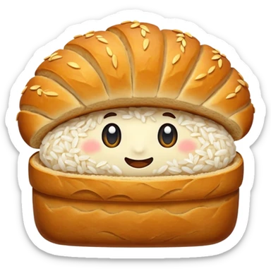 bread and rice sticker