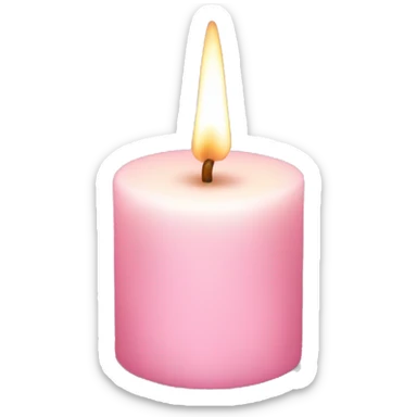 Light pink magic candle  sticker