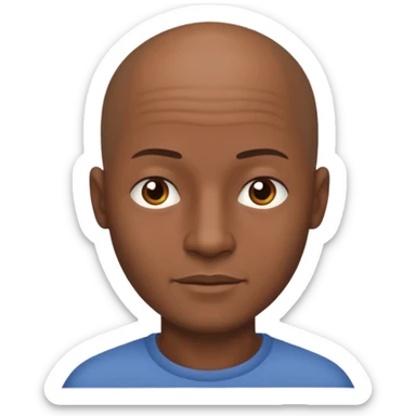 One woman medium length blond highlights hair
One man medium dark skin no hair sticker