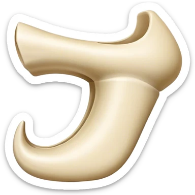 Use similar method of Egyptian non positional number system and recreate the process of a stroke and the difference strokes that could be. And representing non position number in this Egyptian  10 in modern emoji form. Heel Bone sticker