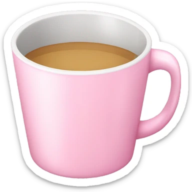 Light pink Cup  sticker