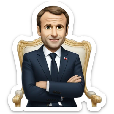 Macron french president sticker