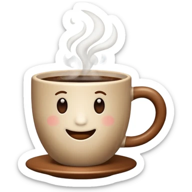 autumn coffee cup sticker