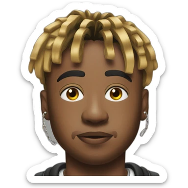 juice wrld 999 music artist locks rap sticker