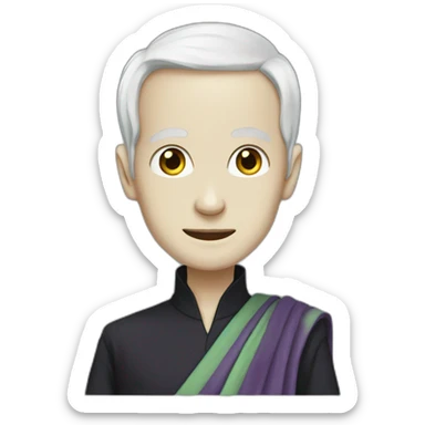 Voldemort wearing a saree sticker