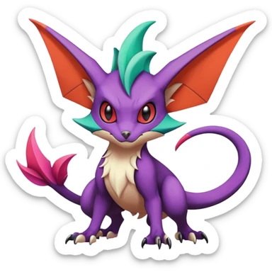 Noivern-Delcatty-Pokémon  sticker