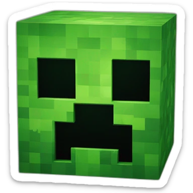 minecraft creeper sticker