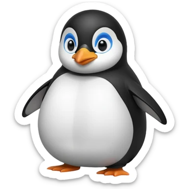 linux tux sticker