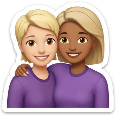 lesbian couple sticker
