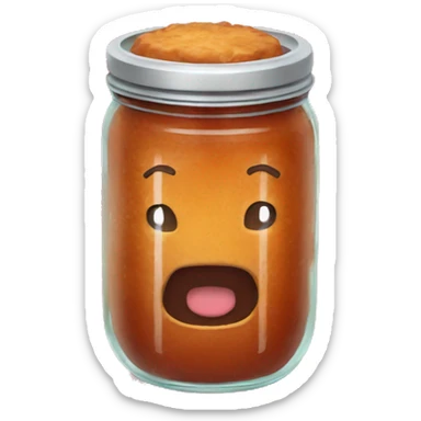 Meatloaf jar sticker
