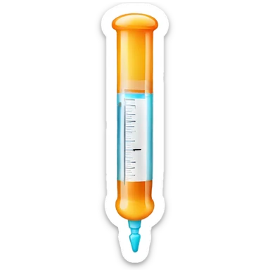 medicine syringe  sticker