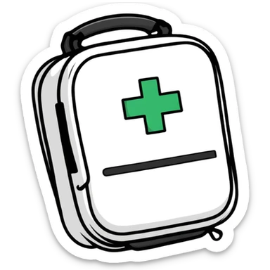 compact portable first aid kit case sticker