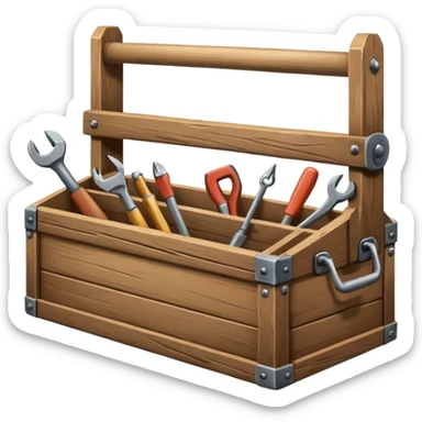 carpenter Toolbox with multiple tools sticker