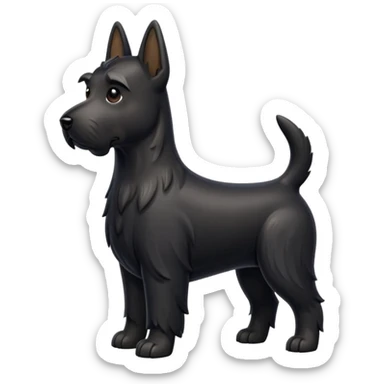 Scottie dog emoji sticker