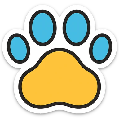 paw print sticker