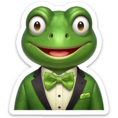 Um sapo comediante sticker