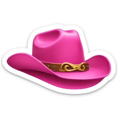 pink cowboy hat sticker