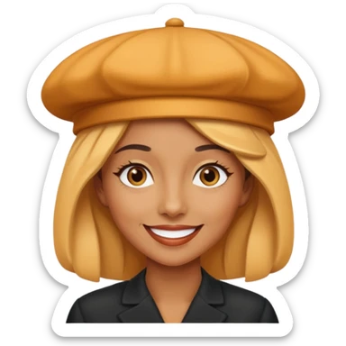 Female and Butterscotch éclair are combined ,creates a emoji  sticker