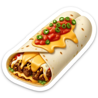 breakfast burrito sticker