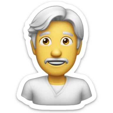 Emoji rigole sticker