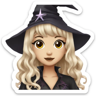 hime gyaru girl witch sticker