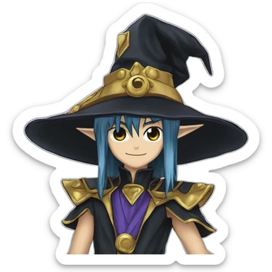 dark magician yu gi oh sticker