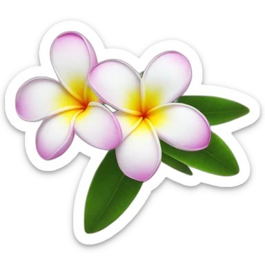 Plumeria sticker