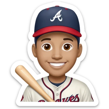 Atlanta Braves super fan sticker