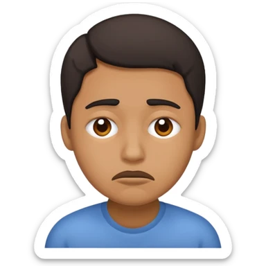 personita cansada o mareada, persona de color  sticker