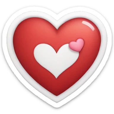 Corazón con un rayo por dentro  sticker