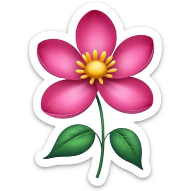silk flower sticker