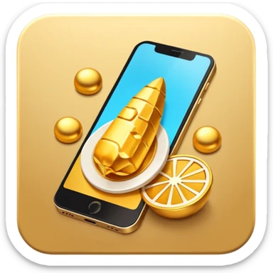 3D icon symbolizing discovery and exploration, trying something new, food app context, single object, modern and clean style, soft lighting, isolated, no background
 sticker