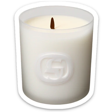 diptyque candle white one sticker