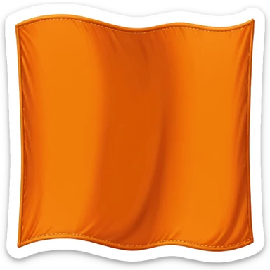 Orange flag emoji sticker