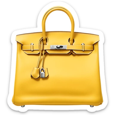 soft yellow hermes birkin bag sticker