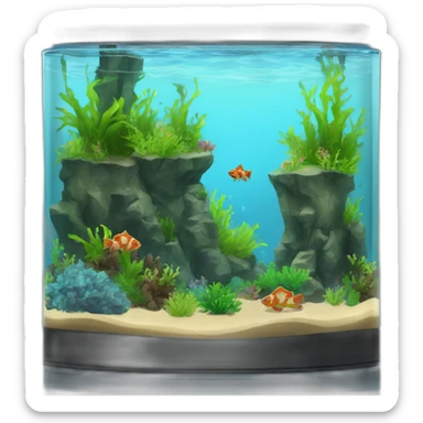 aquascaping fish tank sticker