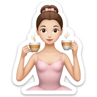 ballerina cappuccino sticker