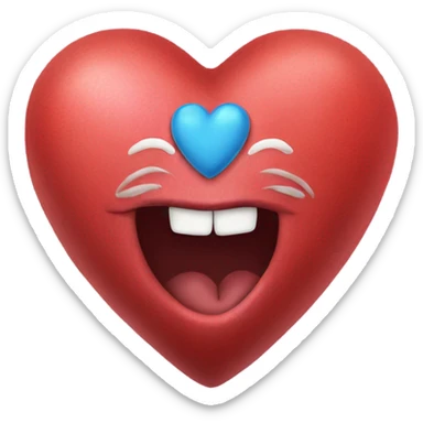 Giant heart with the name Nior in it sticker