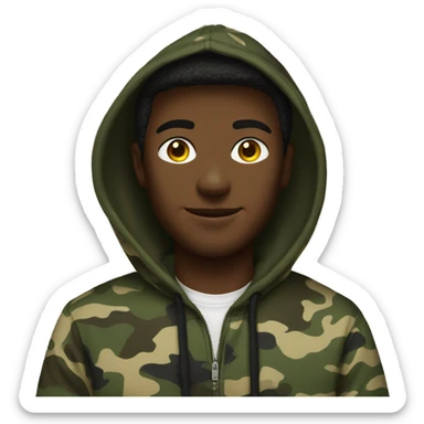 abercrombie camo hoodie sticker