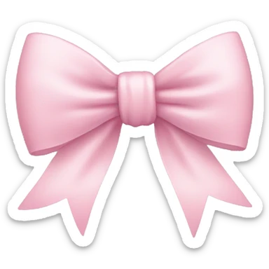 Light pink bow sticker